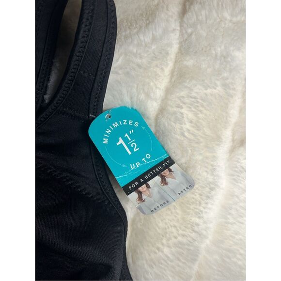 Bali DF3385 black underwire minimizer bra 34DD - Picture 6 of 7